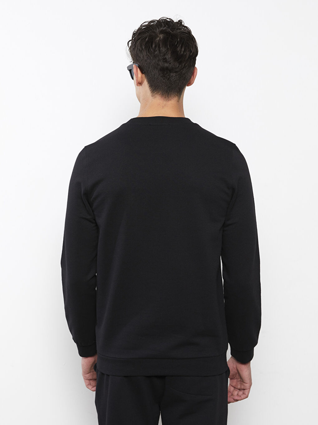 Hanorac cu Mânecă Lungă și Guler Rotund pentru Bărbați-4