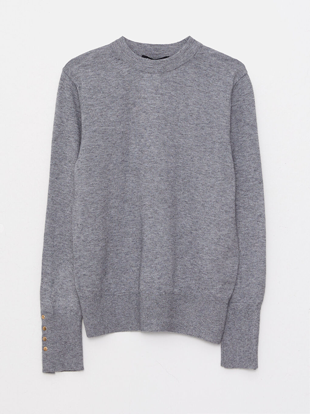 биік жағалы әйелдерге арналған трикотаж жемпір-5