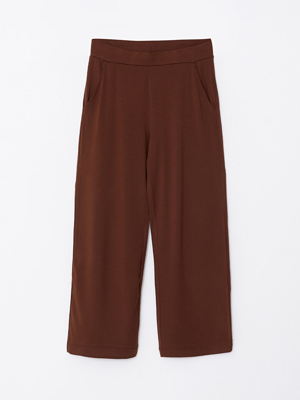 ქალებისთვის სტანდარტული მორგების უბრალო შარვალი-5