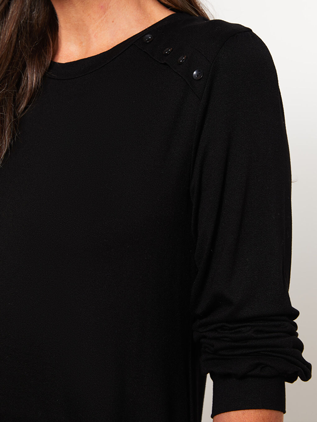 LCW Grace Crew Neck Printed Long Sleeve Women's Tunic -W2AB92Z8-CVL