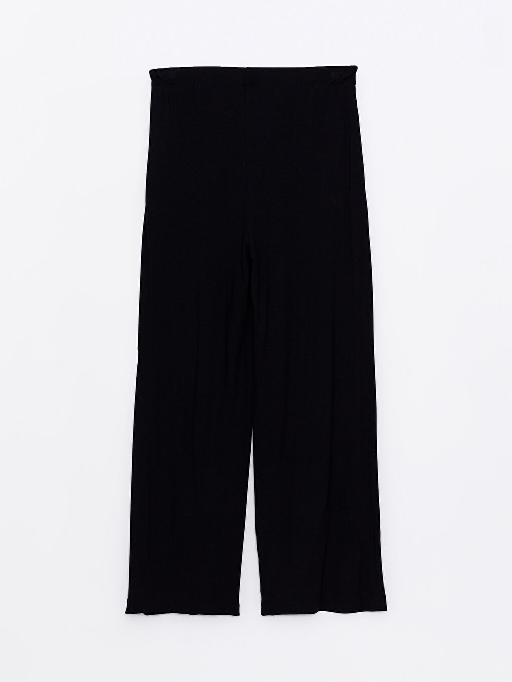 Jednostavne ženske pantalone standardnog kroja sa gumom na pojasu-5
