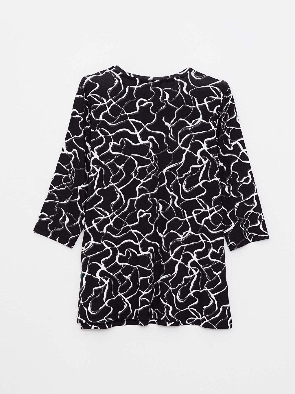 V Neck Patterned Women's Tunic-6