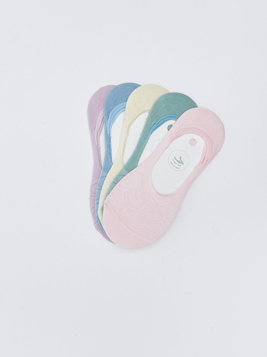 Gemusterte Unsichtbare Socken für Damen 5er-Pack