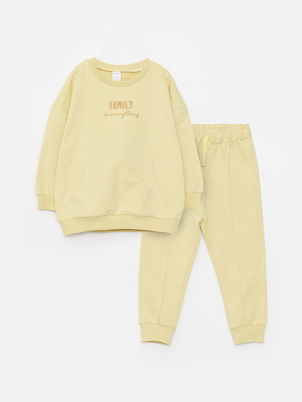 Crew Neck Long Sleeve Printed Sweatshirt and Sweatpants Baby Boy 2-Pack Set