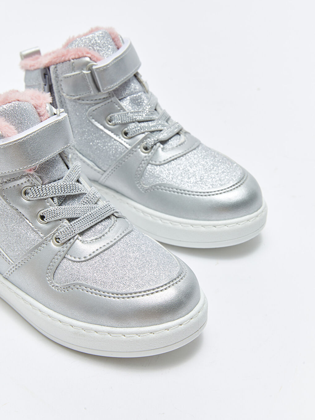 Шнурки и застёжки-липучки на щиколотке Спортивные туфли для девочек-2