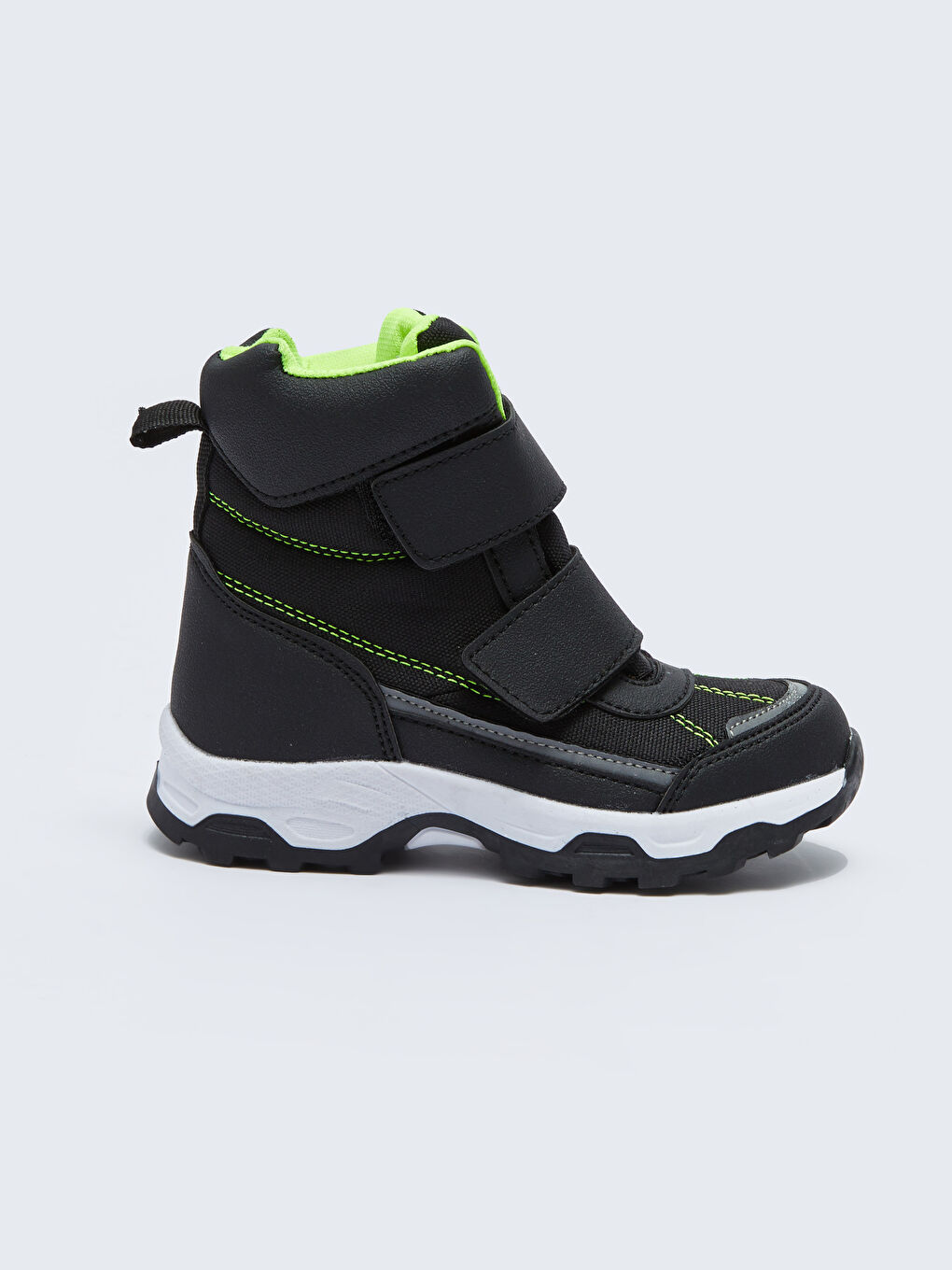 Siyah Cırt Cırtlı Erkek Çocuk Kar Botu-1