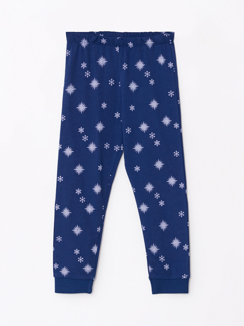 Pembe Bisiklet Yaka Elsa Baskılı Uzun Kollu Kız Çocuk Pijama Takımı-2