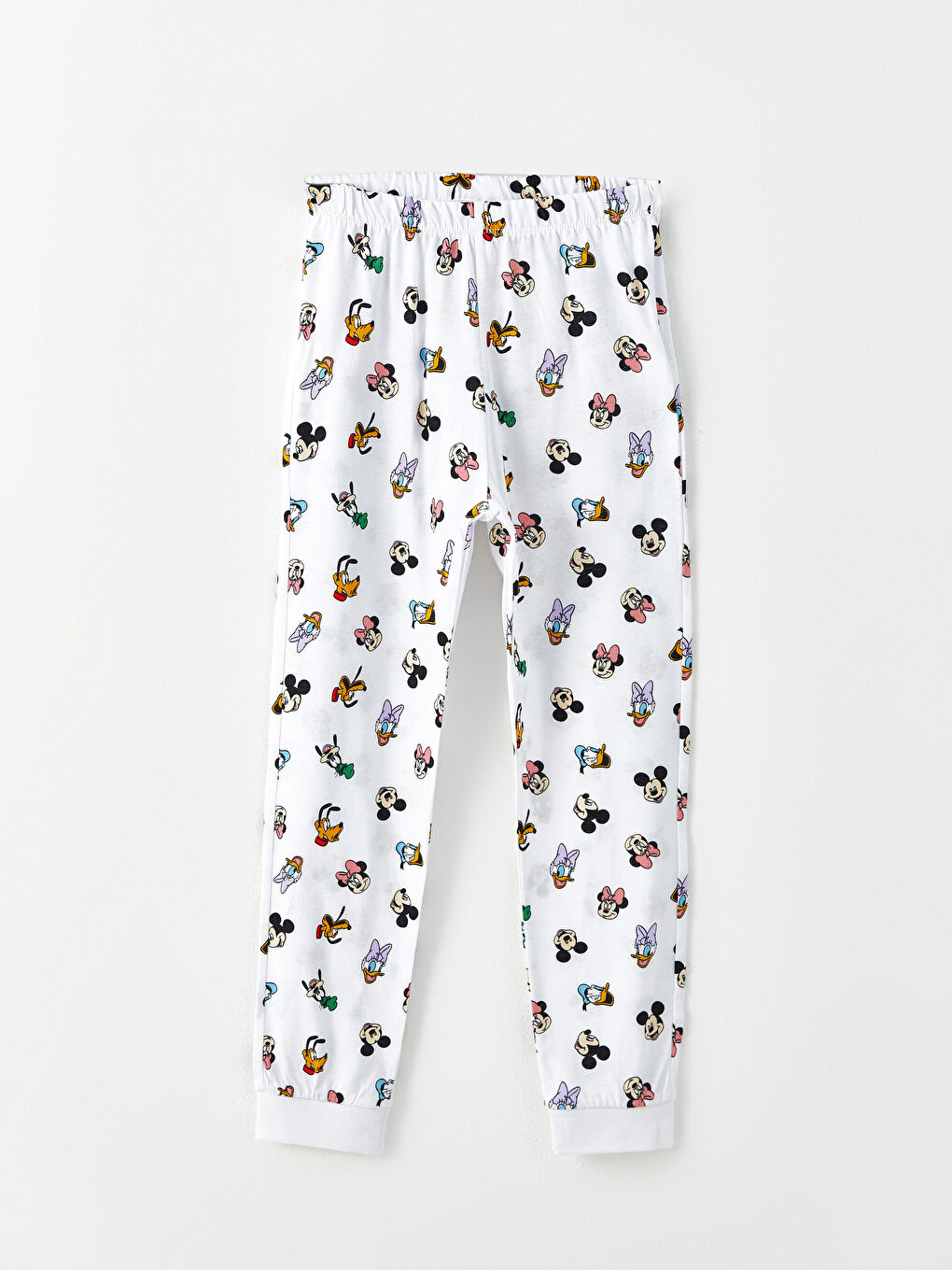 LCW Kids Koyu Lila Bisiklet Yaka Mickey Mouse Baskılı Kısa Kollu Kız Çocuk Pijama Takımı - 2