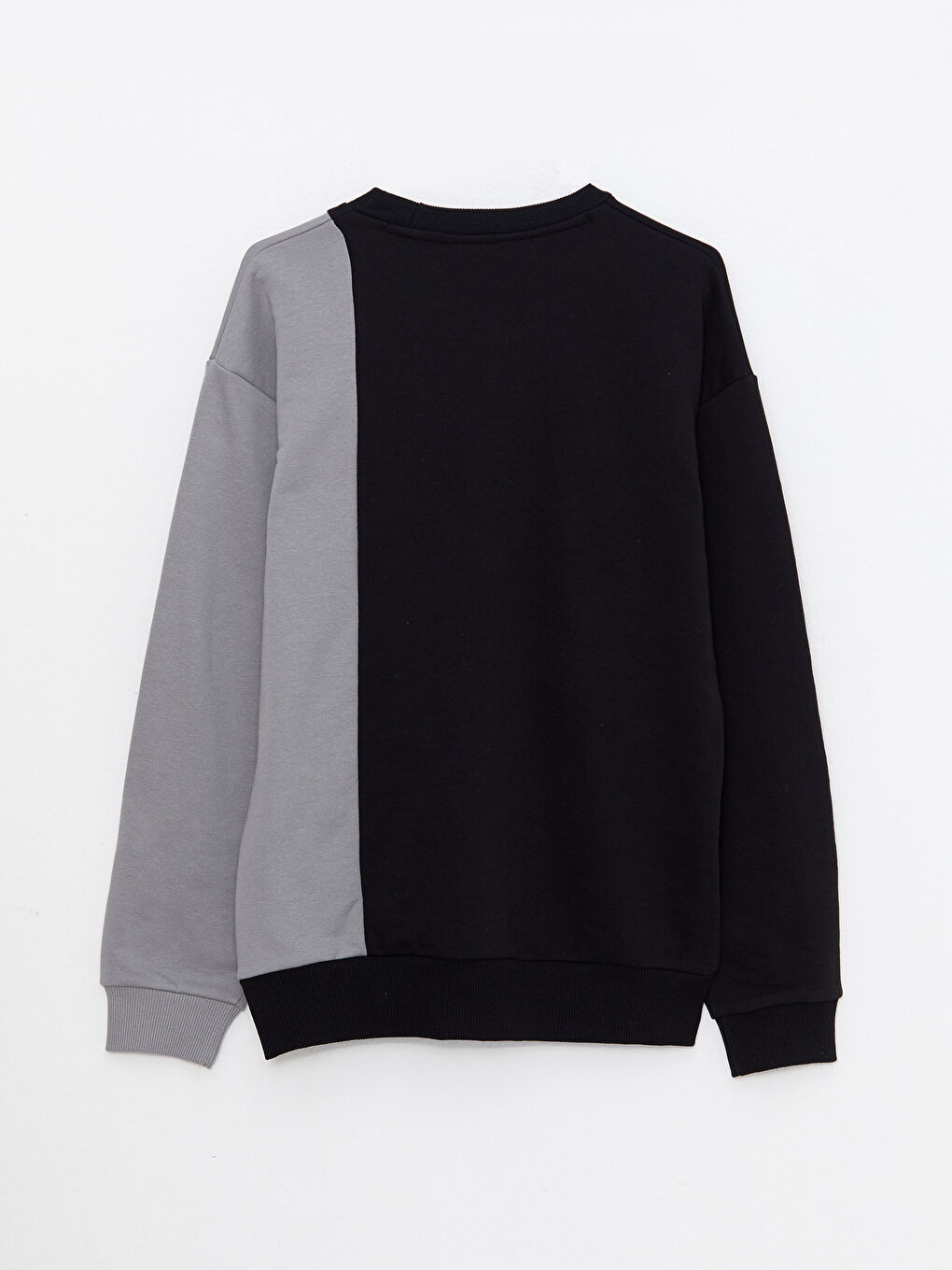 Crew Neck Long Sleeve Color Block Men's Sweatshirt-6