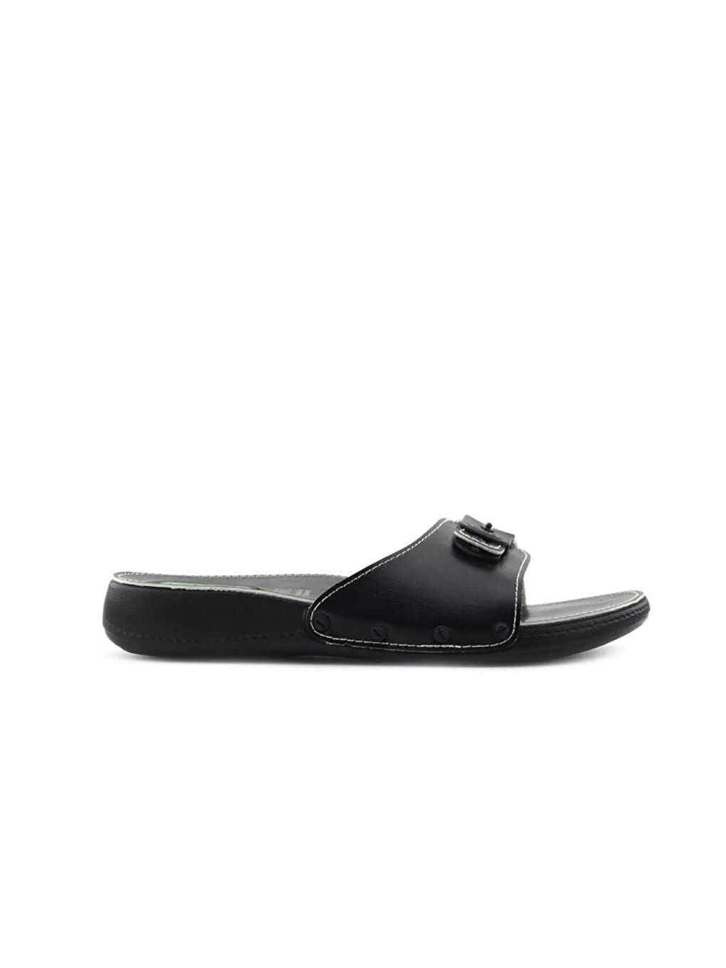 Siyah Tek Bantlı Erkek Terlik-1