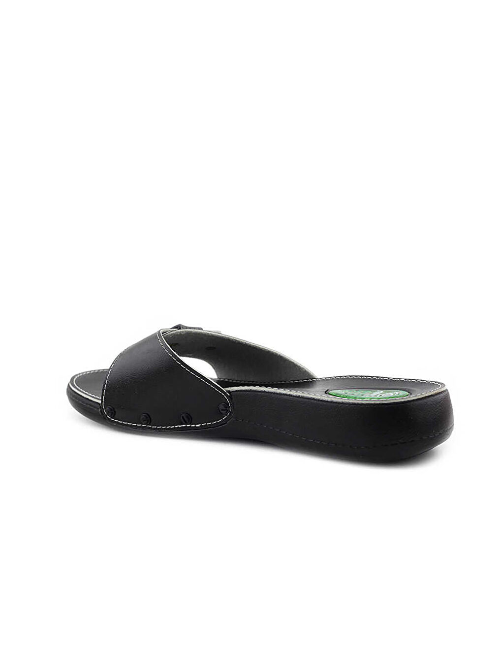 Siyah Tek Bantlı Erkek Terlik-2