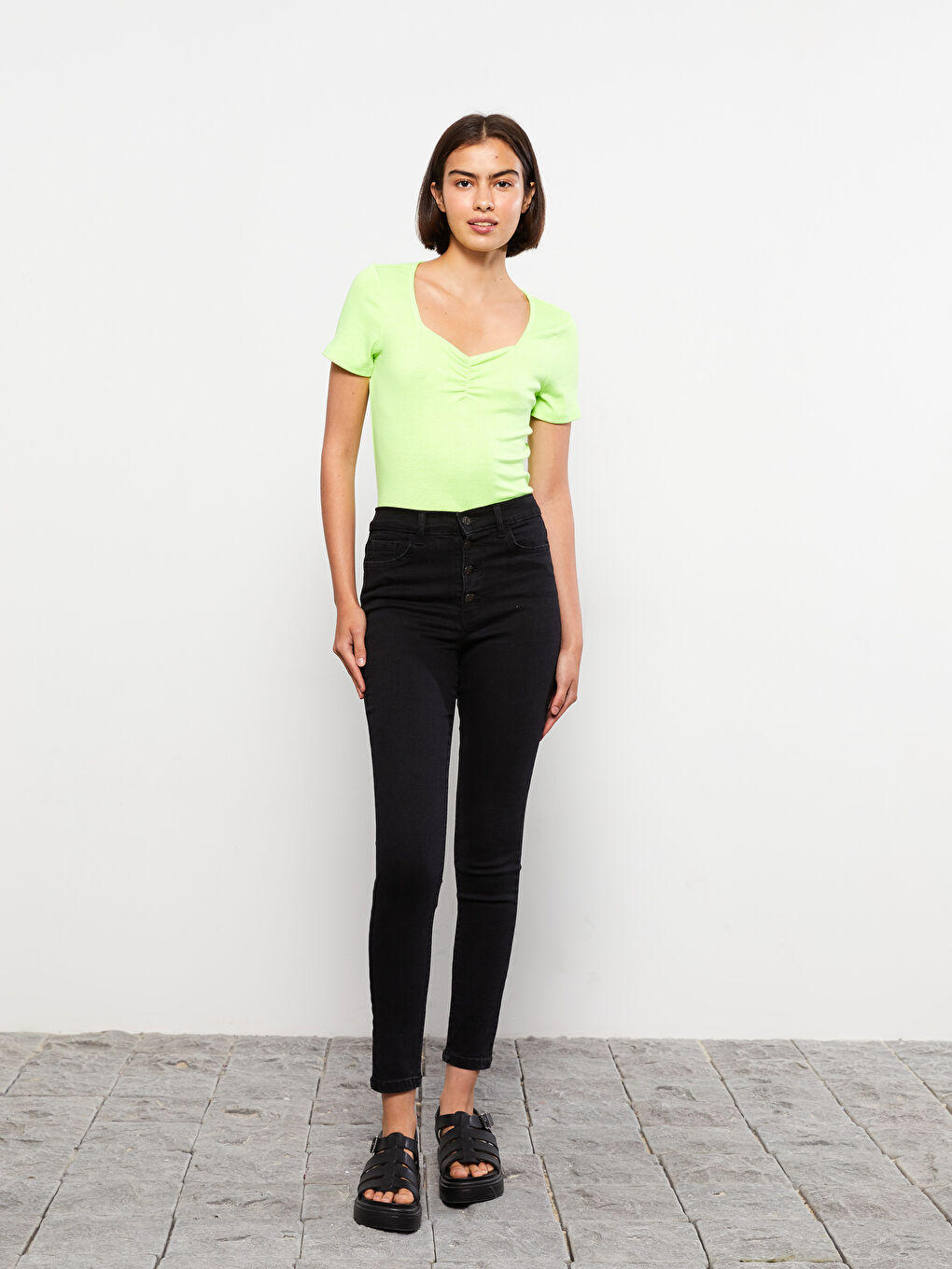 LCW Jeans High Waisted Jupiter Super Skinny Fit Women's Jeans -W2AD80Z8-327