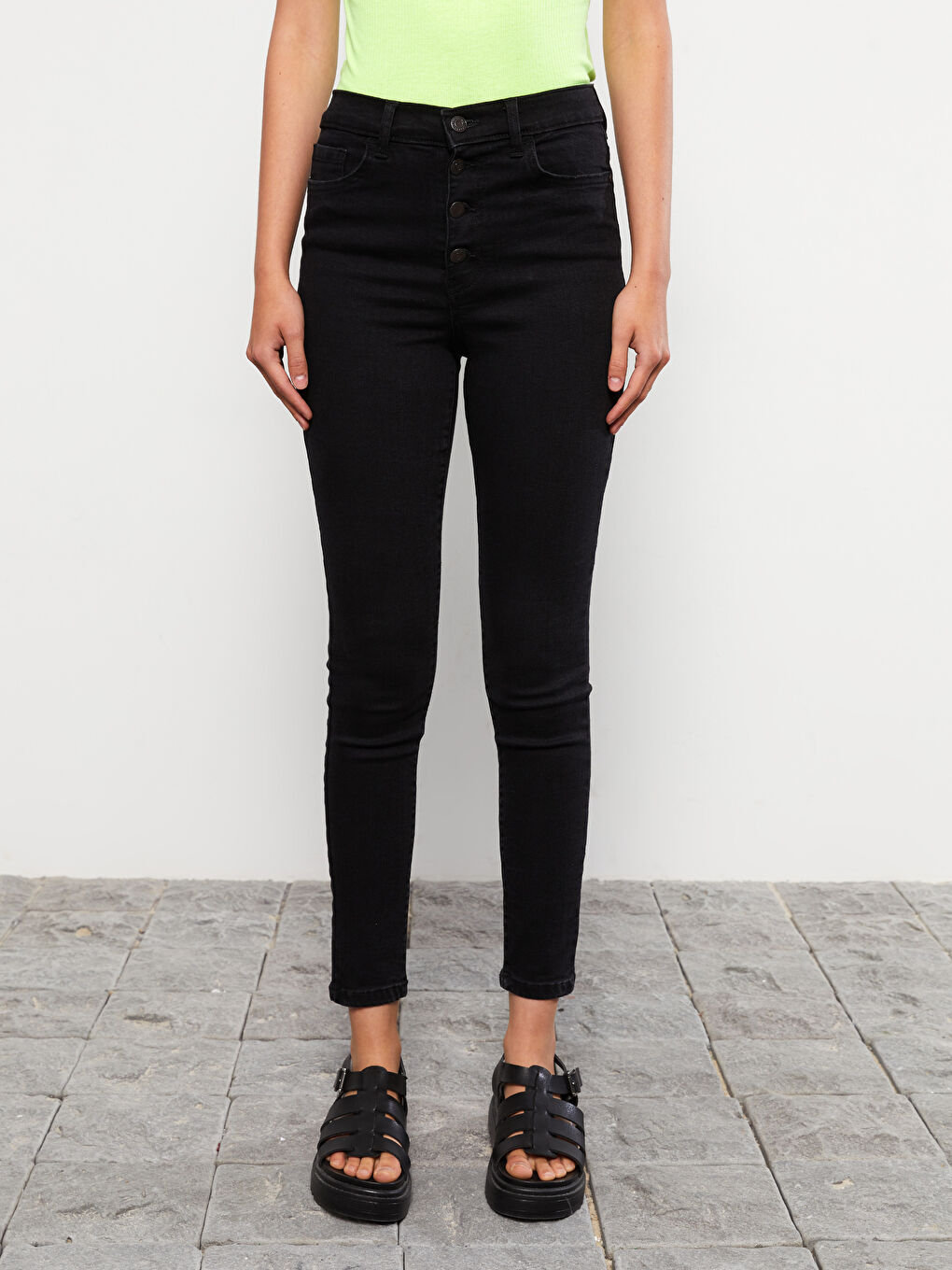 LCW Jeans High Waisted Jupiter Super Skinny Fit Women's Jeans -W2AD80Z8-327