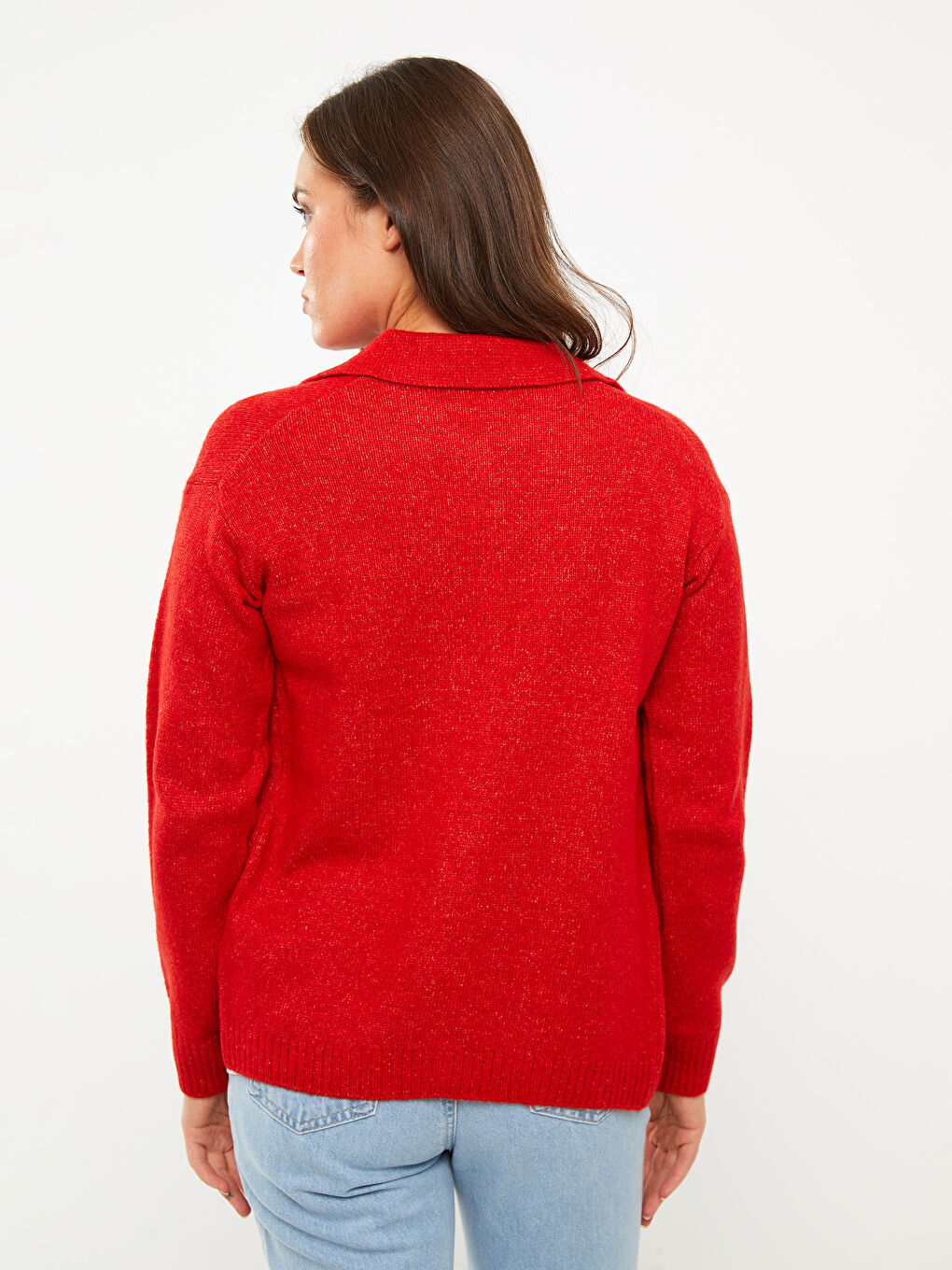 LCWAIKIKI Maternity Rollkragen Regulär Langarm Mutterschaft Strick Cardigan -W2AE02Z8-S7R