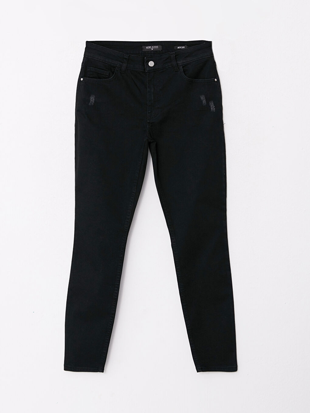 LCW ECO Siyah  Rodeo Kadın Normal Bel Mercury Skinny Fit Düz Jean Pantolon - 5