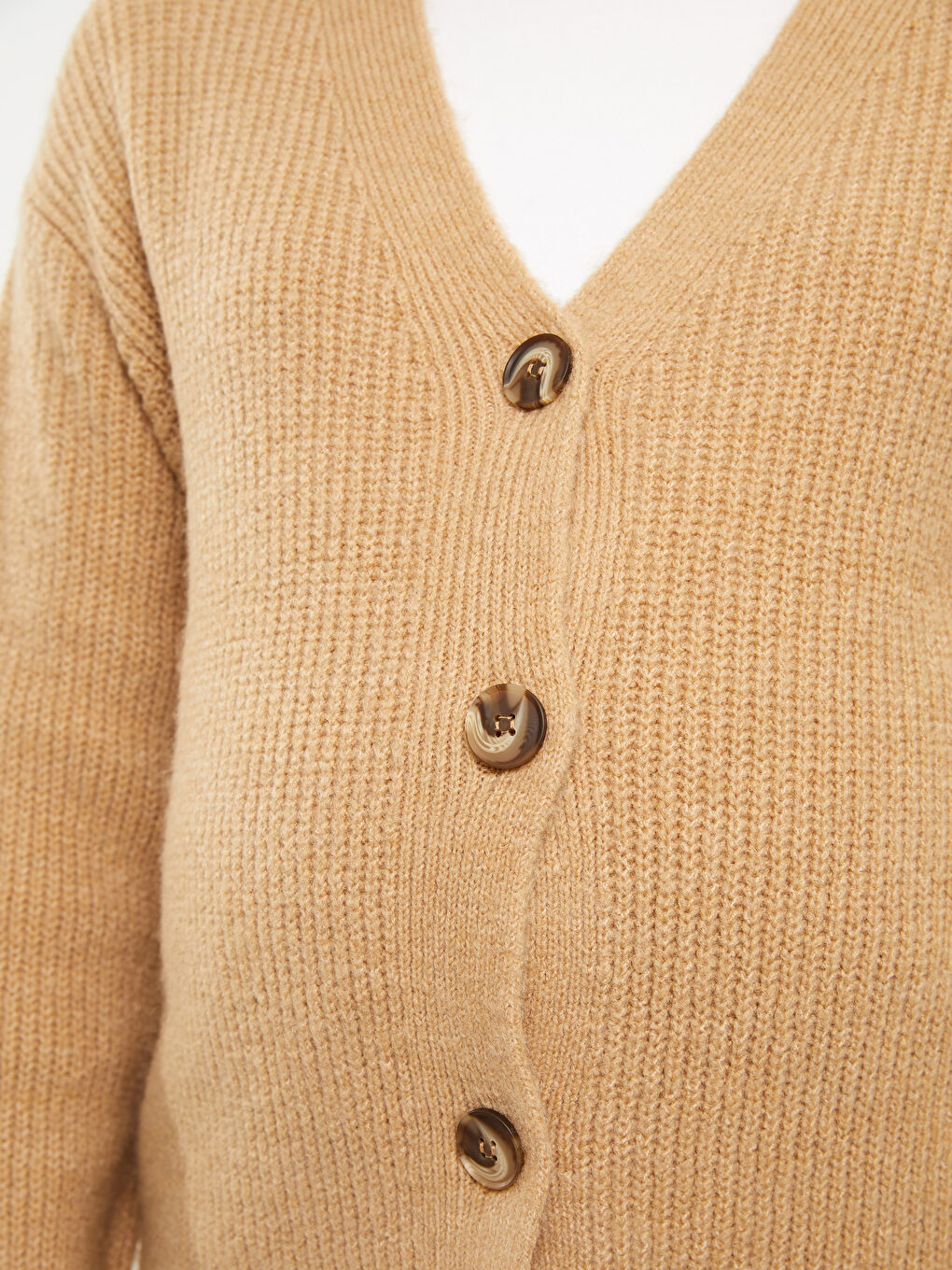 V Neck Regular Long Sleeve Maternity Tricot Cardigan-3