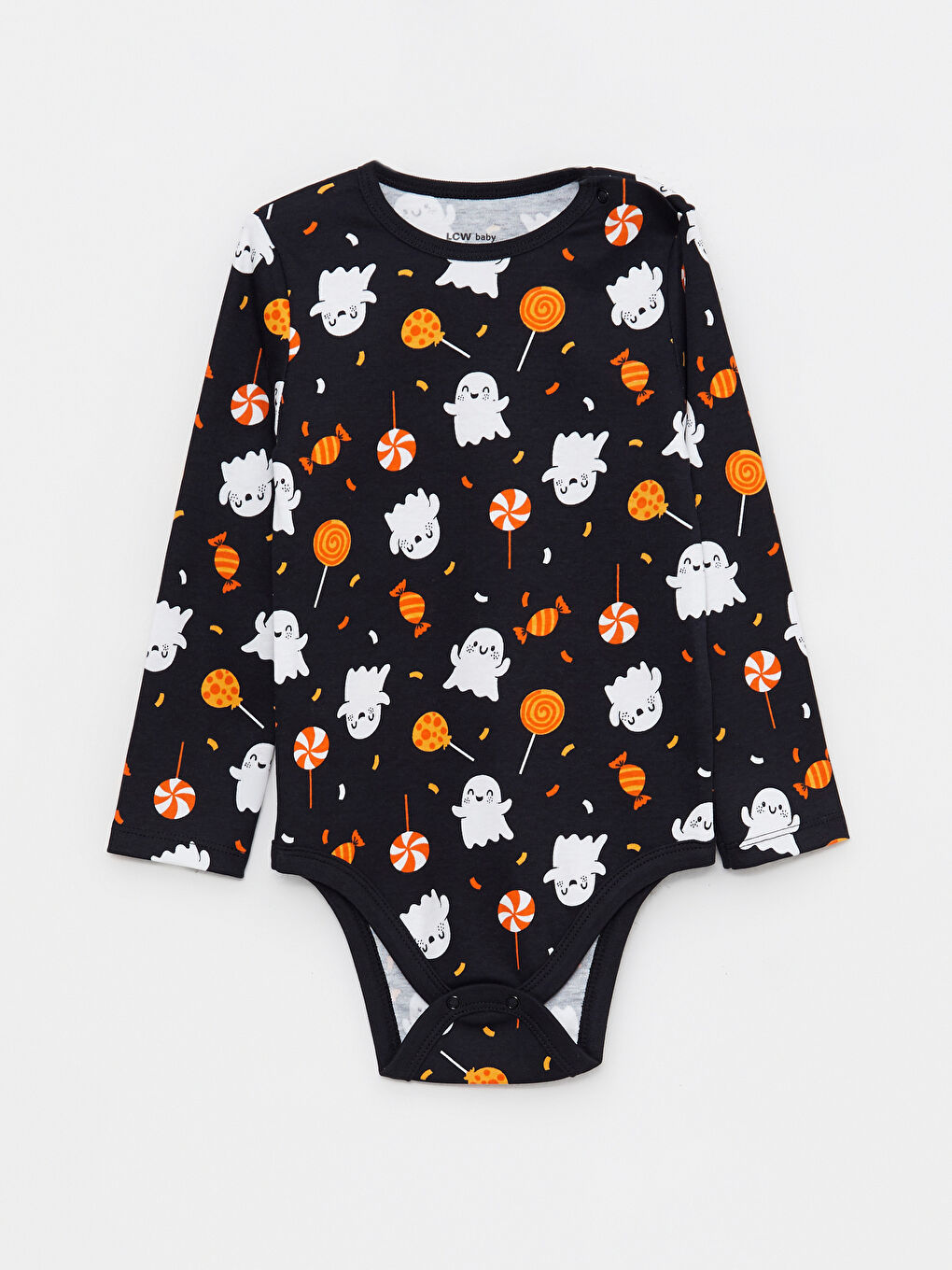 Crew Neck Long Sleeve Printed Baby Boy Bodysuit with Snap Crotch 2-Pack-2