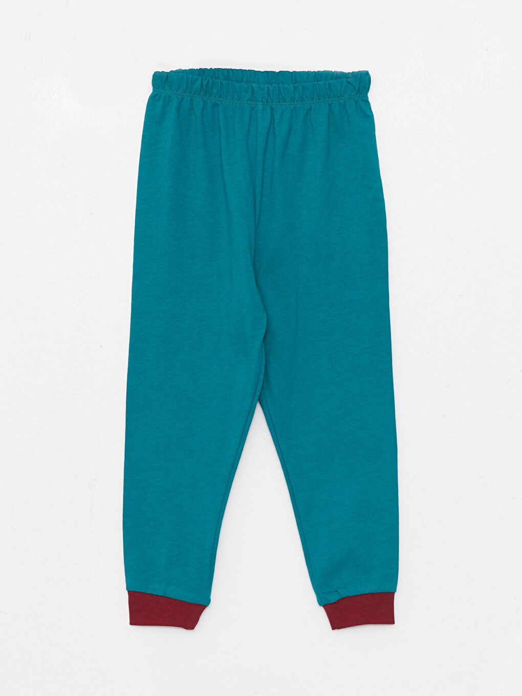 Ekru Bisiklet Yaka Uzun Kollu Mickey Mouse Baskılı Erkek Bebek Pijama Takım-4