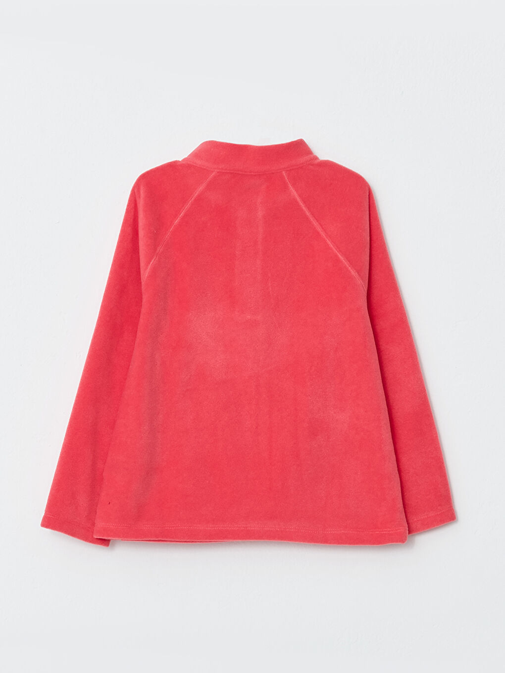 LCW Kids High Collar Embroidered Long Sleeve Fleece Girl's Sweatshirt -W2AE41Z4-GXM