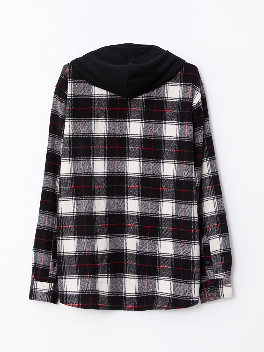 Рубашка из фланели в клетку с длинным рукавом стандартного кроя для мужчин-6