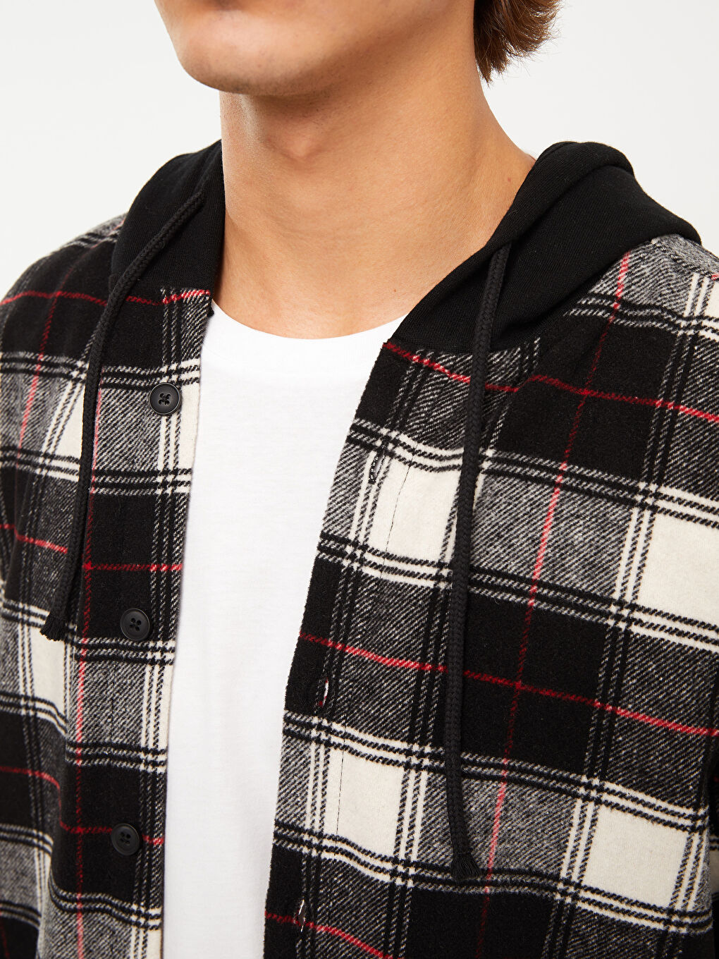 Рубашка из фланели в клетку с длинным рукавом стандартного кроя для мужчин-3