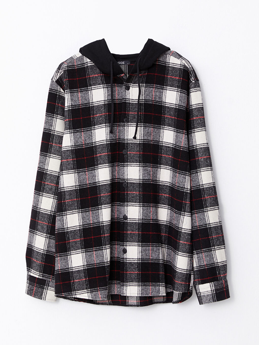 Рубашка из фланели в клетку с длинным рукавом стандартного кроя для мужчин-5