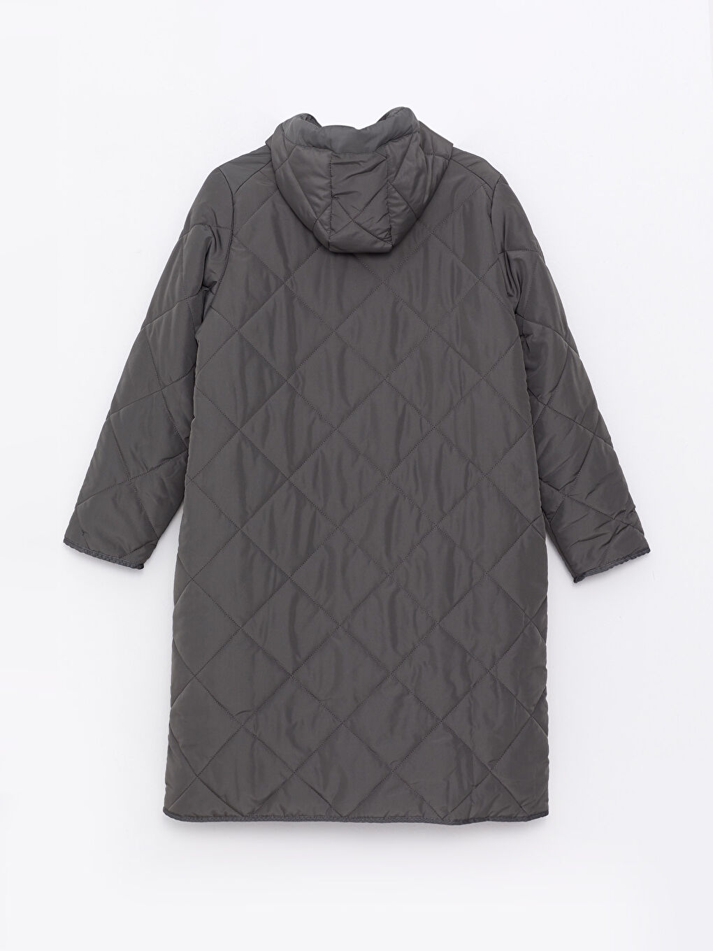 Haki Kapüşonlu Kapitone Kadın Şişme Mont-7