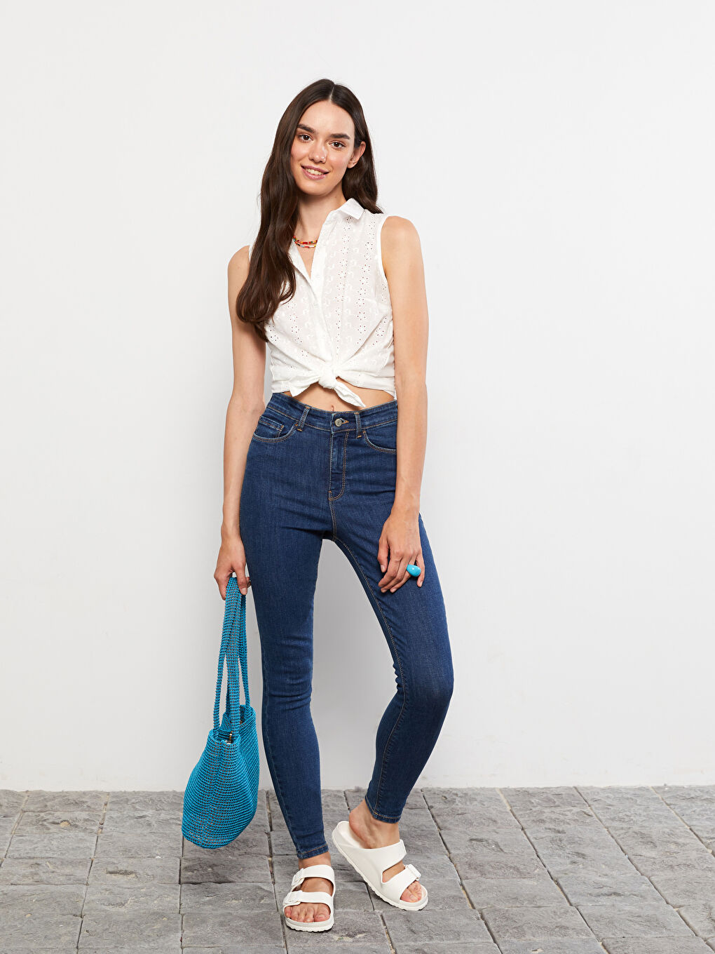 High Waisted Jupiter Super Skinny Fit Women's Jeans-1