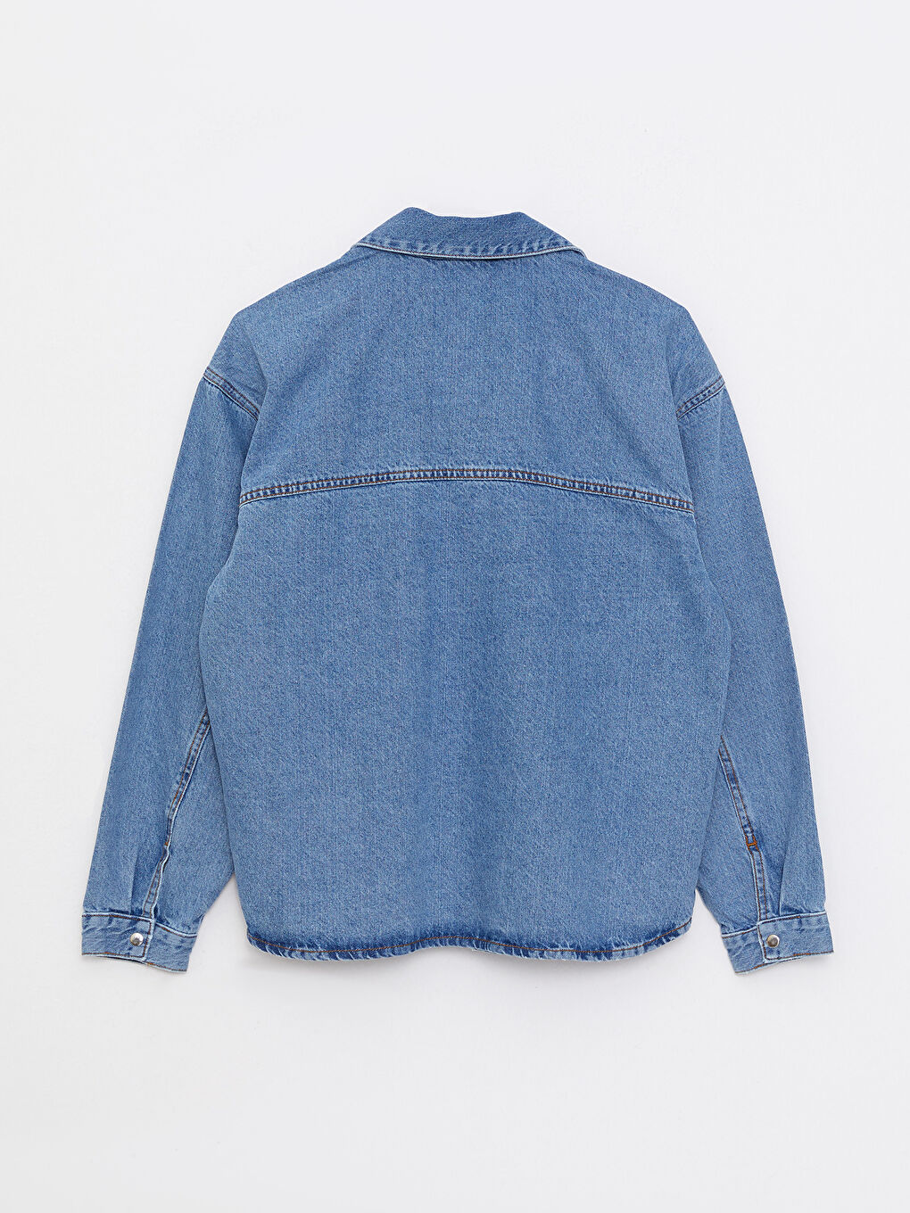 LCW Jeans چاکەتی کراس جلی جینسی ئافرەتان قۆڵ درێژ بە داخستنی دوگمەی پێشەوە و گیرفان -W2AE94Z8-311