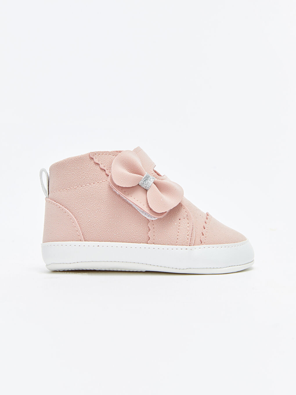 Пинетки для малышек девочек с 3D бантом и застежкой-липучкой-2