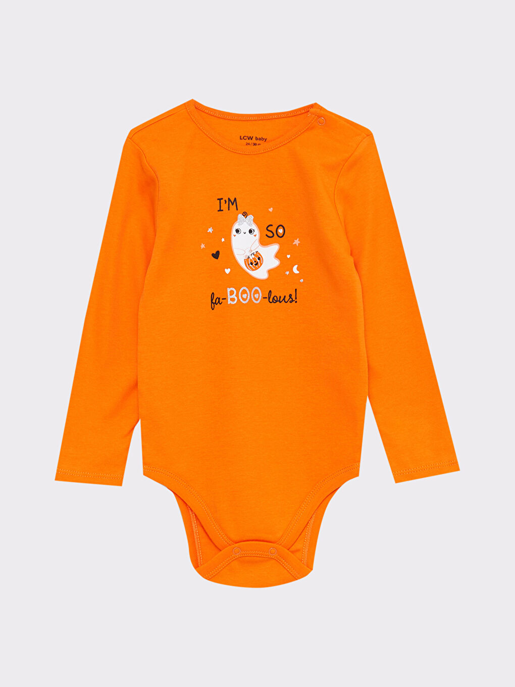 Crew Neck Long Sleeve Printed Baby Girl Bodysuit with Snap Crotch 2-Pack -W2AF23Z1-LRA