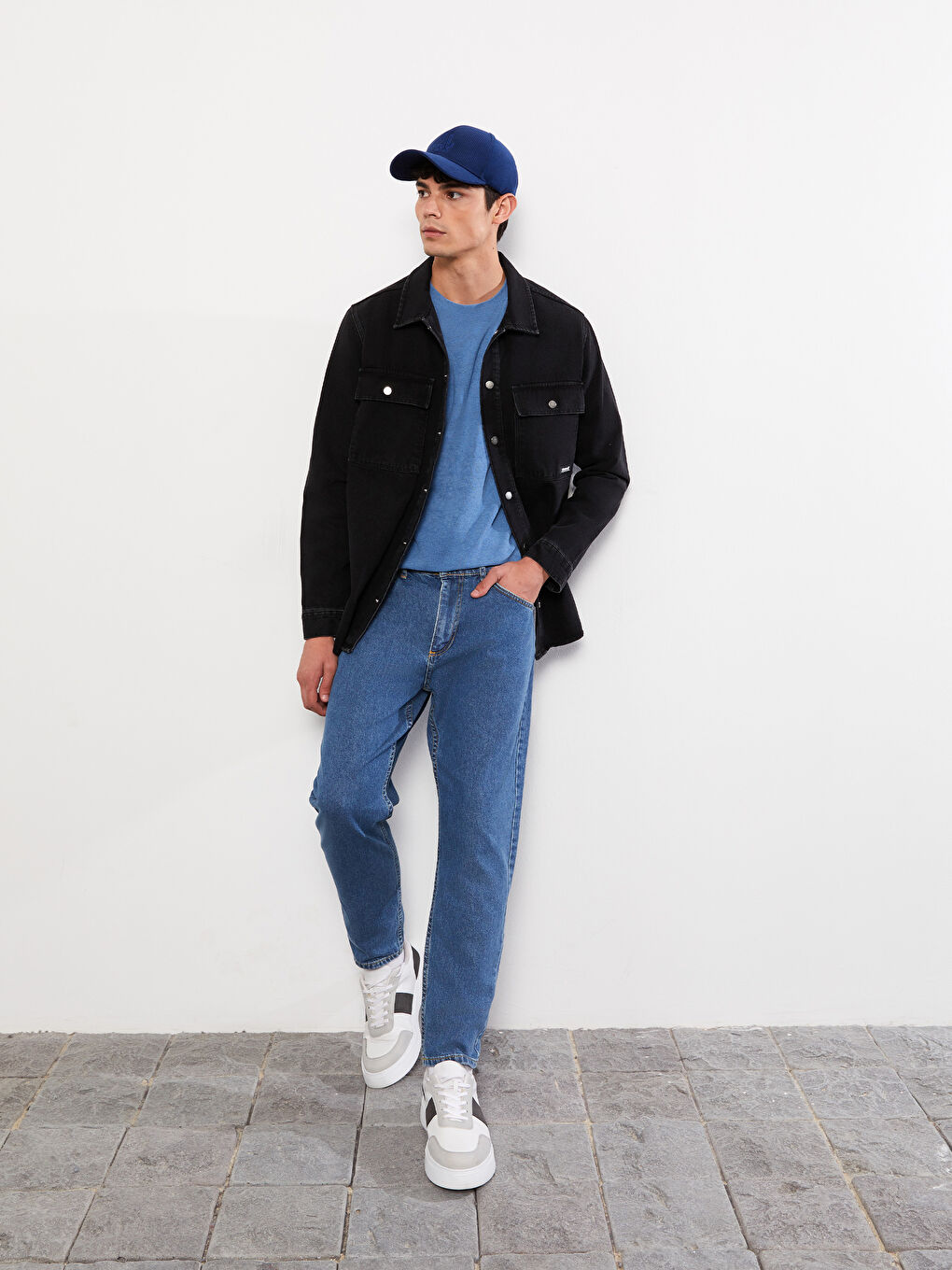 Mavi Rahat Kalıp Erkek Jean Pantolon