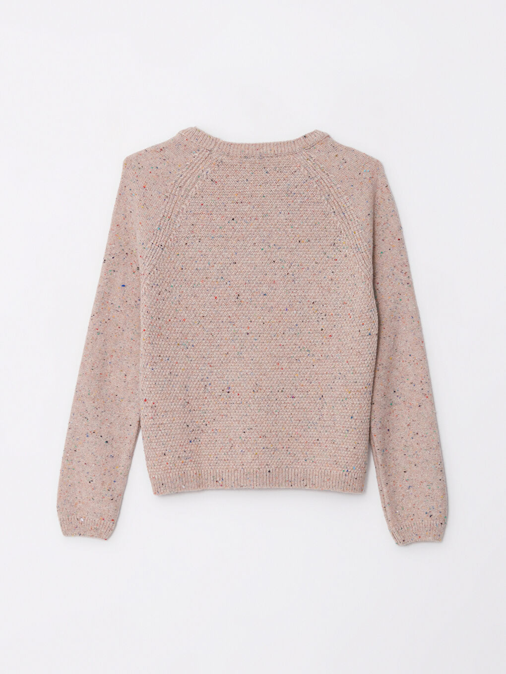 Turuncu Bisiklet Yaka Desenli Uzun Kollu Kadın Triko Kazak-6