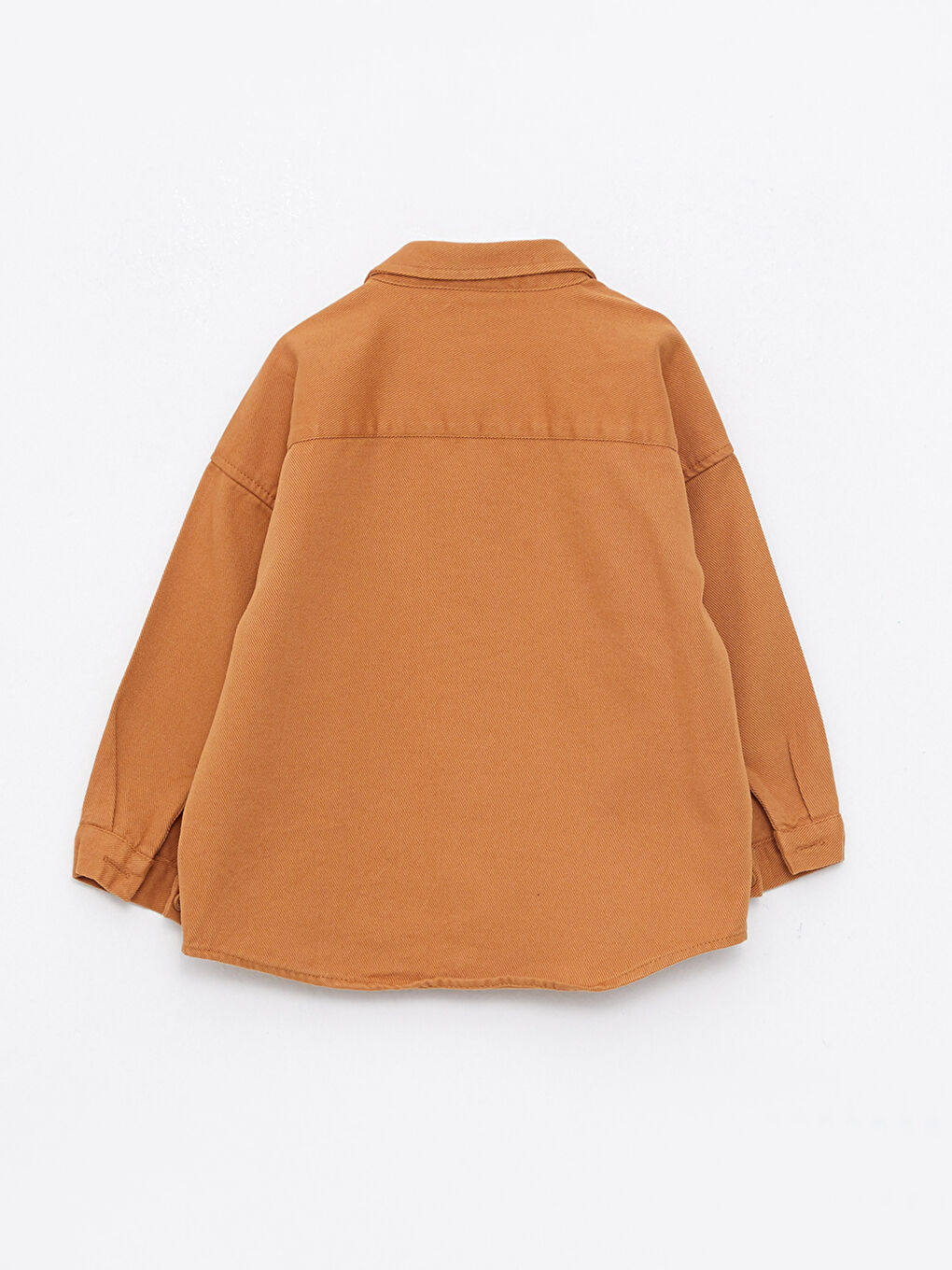 Kahverengi Uzun Kollu Basic Erkek Bebek Gömlek-3