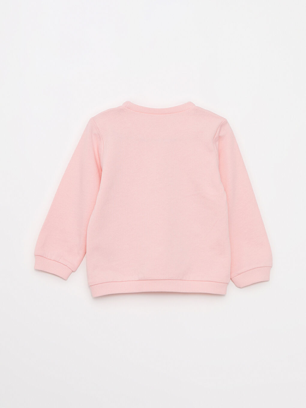 Crew Neck Long Sleeve Printed Baby Girls' Sweatshirt-1