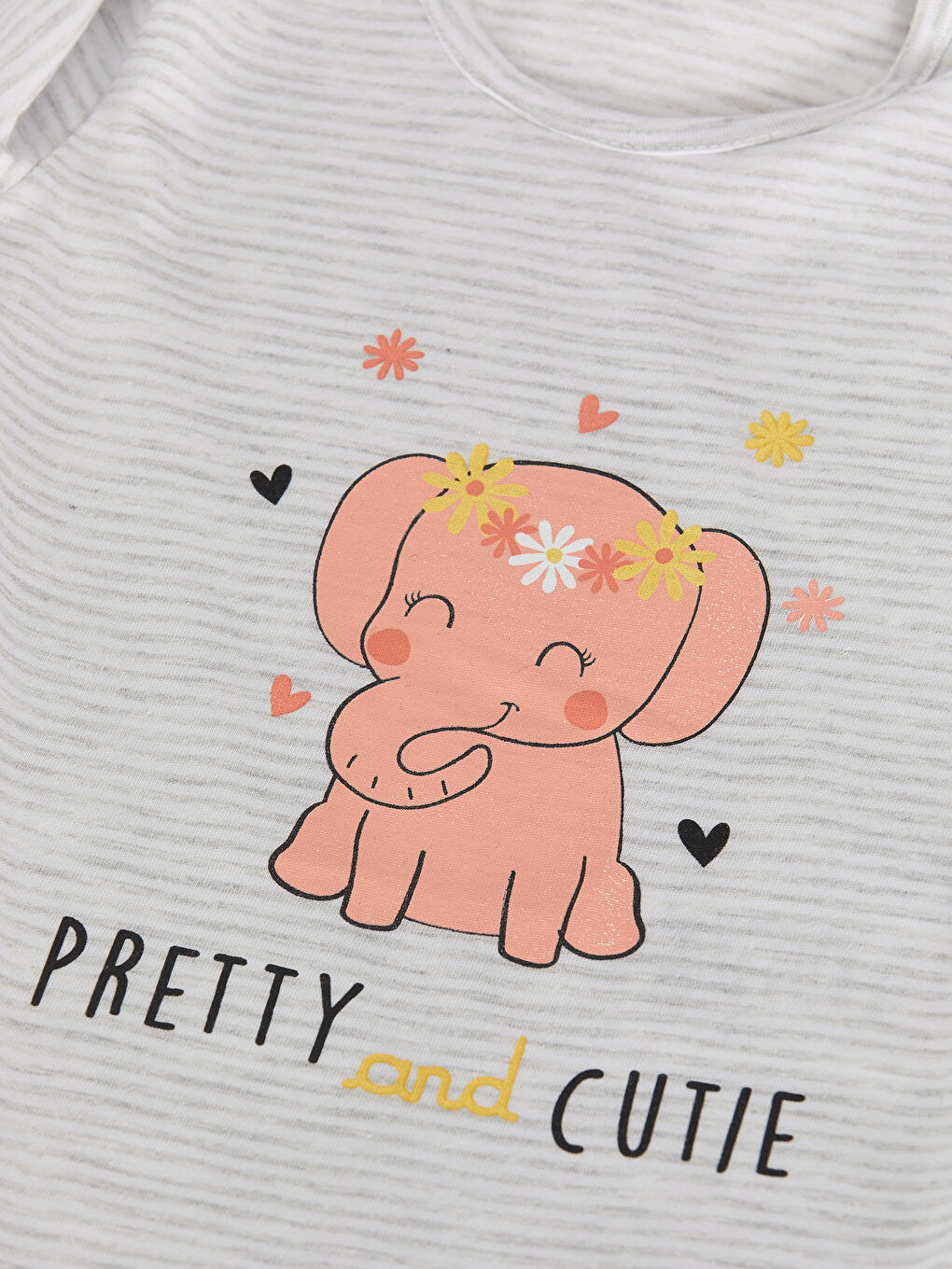 Body Bébé Imprimé à Manches Longues et Col Rond avec Fermeture à Boutons-Pression pour Filles-3