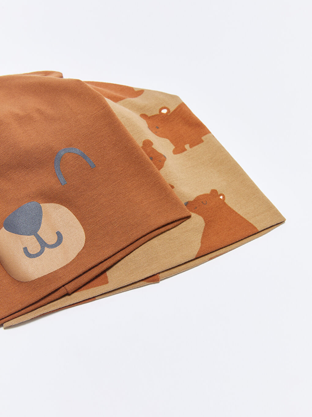 Сәби ұлдарға арналған өрнекті бини шапкасы 2 данадан тұратын-1