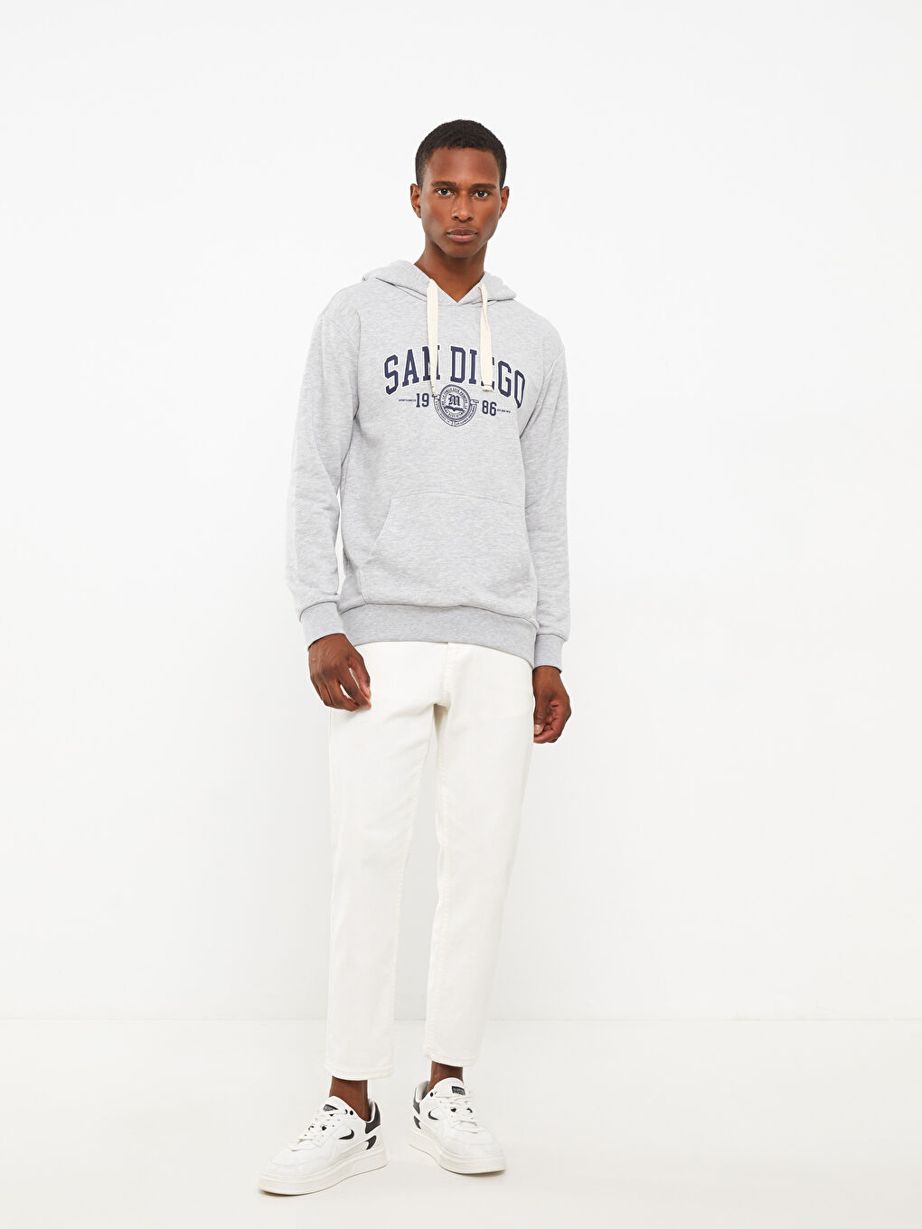 Long Sleeve Printed Men's Hoodie