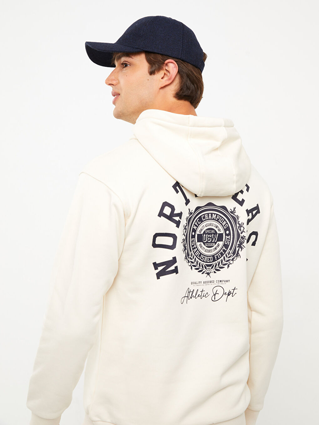 Худи Мужское С Длинным Рукавом С Принтом Толстое