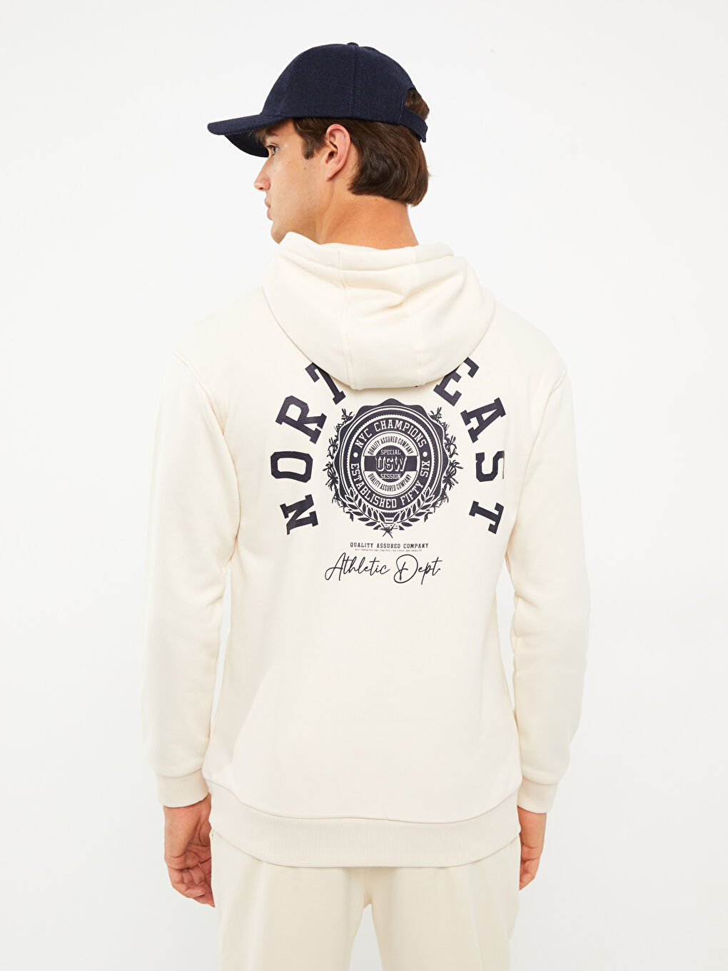 Худи Мужское С Длинным Рукавом С Принтом Толстое-4