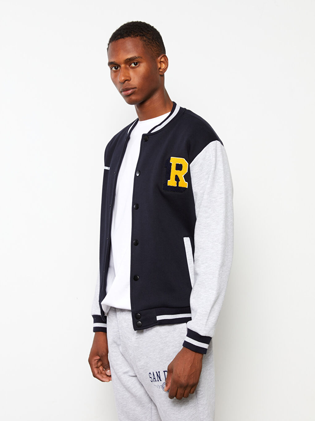 XSIDE Locker Sitzende Dicke Collegejacke Für Herren -W2AG65Z8-RQK