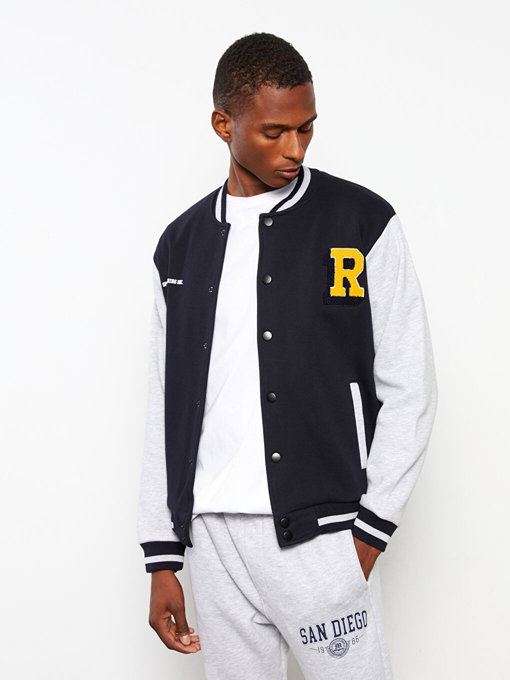 XSIDE Locker Sitzende Dicke Collegejacke Für Herren -W2AG65Z8-RQK