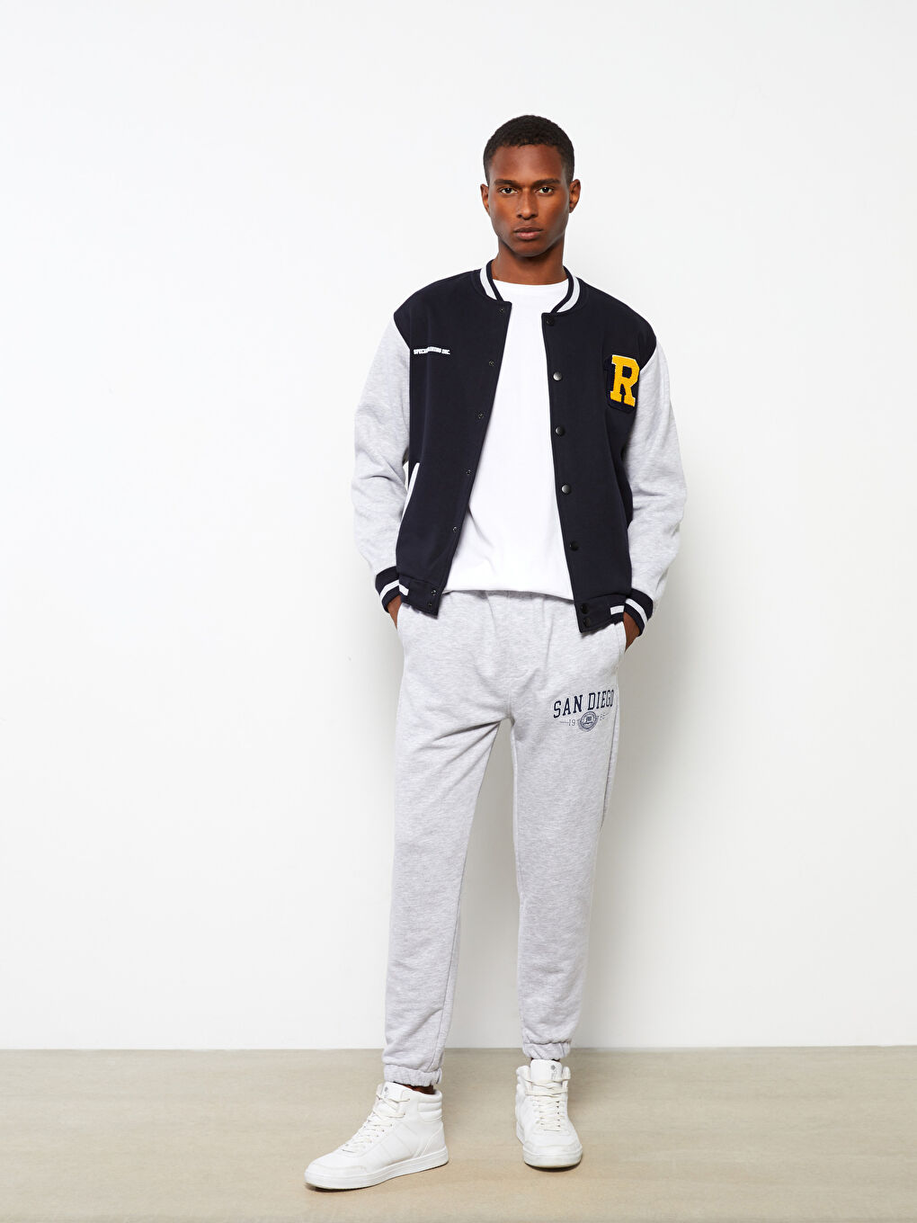 XSIDE Locker Sitzende Dicke Collegejacke Für Herren -W2AG65Z8-RQK