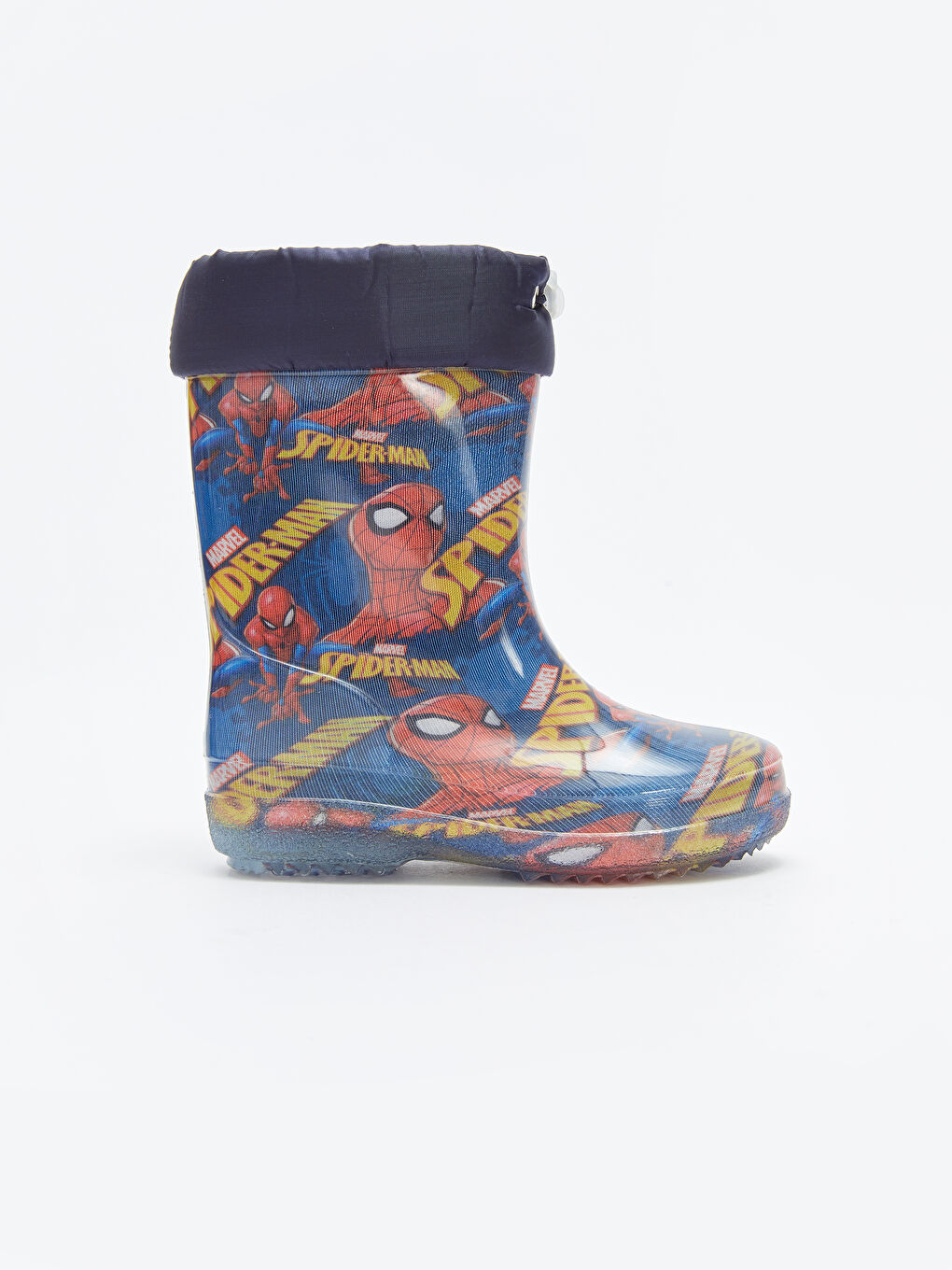 Lacivert Spiderman Lisanslı Erkek Çocuk Yağmur Botu-2