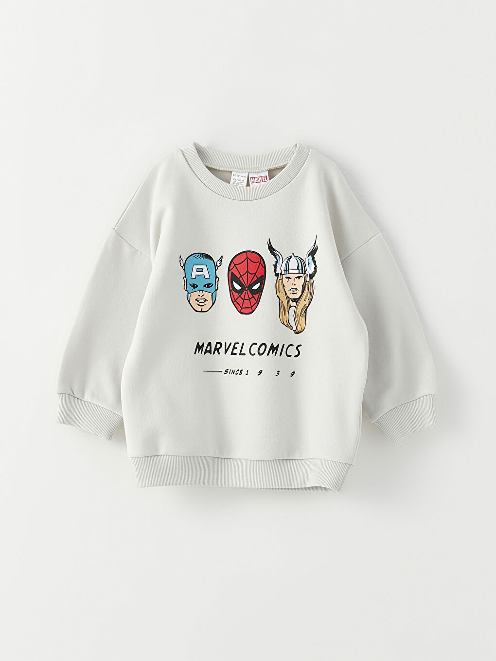 Crew Neck Long Sleeve Avengers Printed Baby Boy Sweatshirt and Pants 2-Pack Set-5