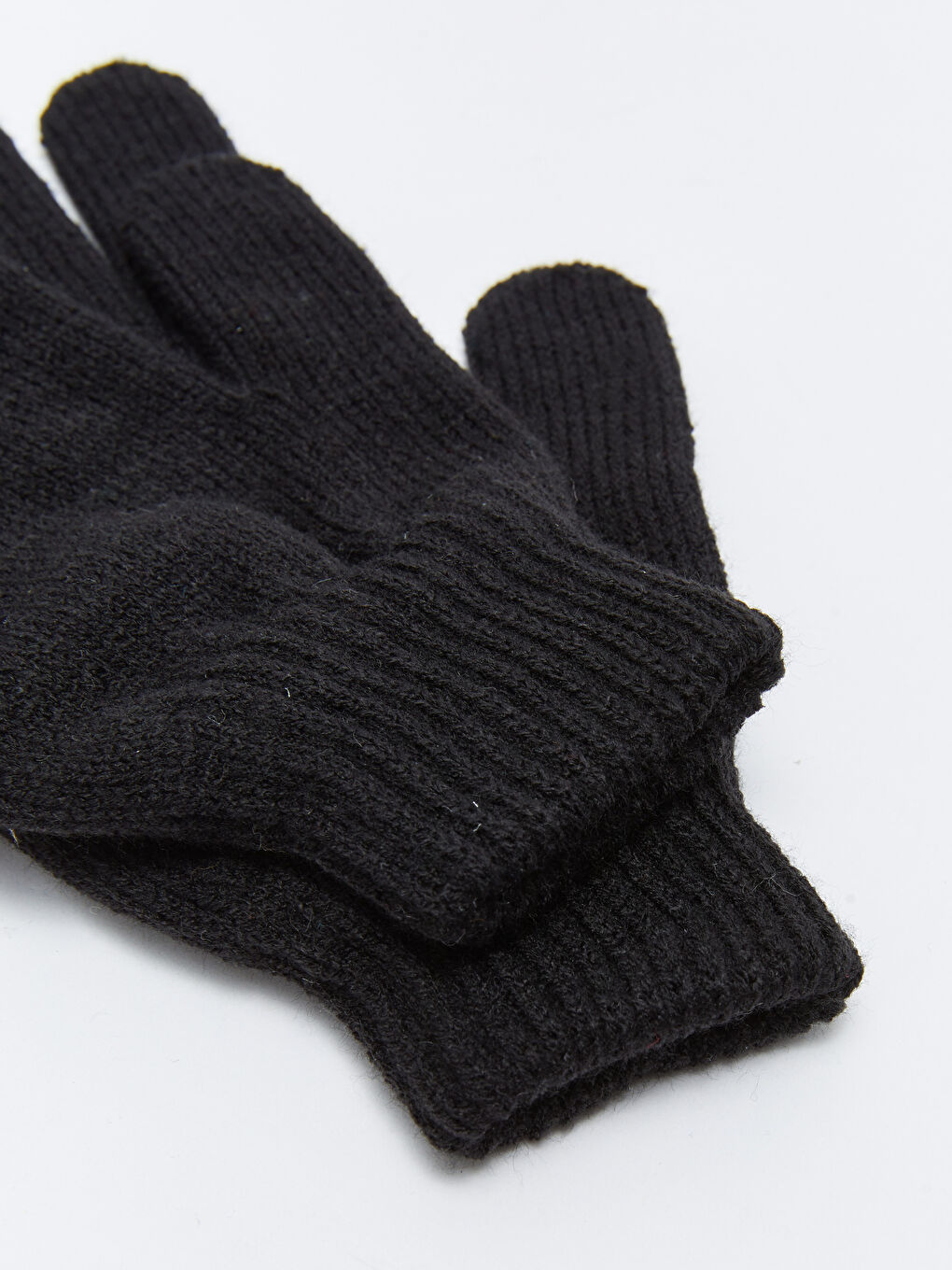 قفازات تريكو سادة للرجال-3