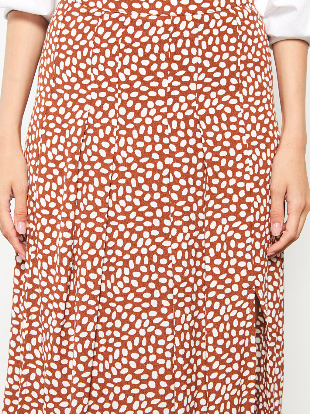LCW Vision Patterned Viscose Women's Skirt -W2AI38Z8-LQY