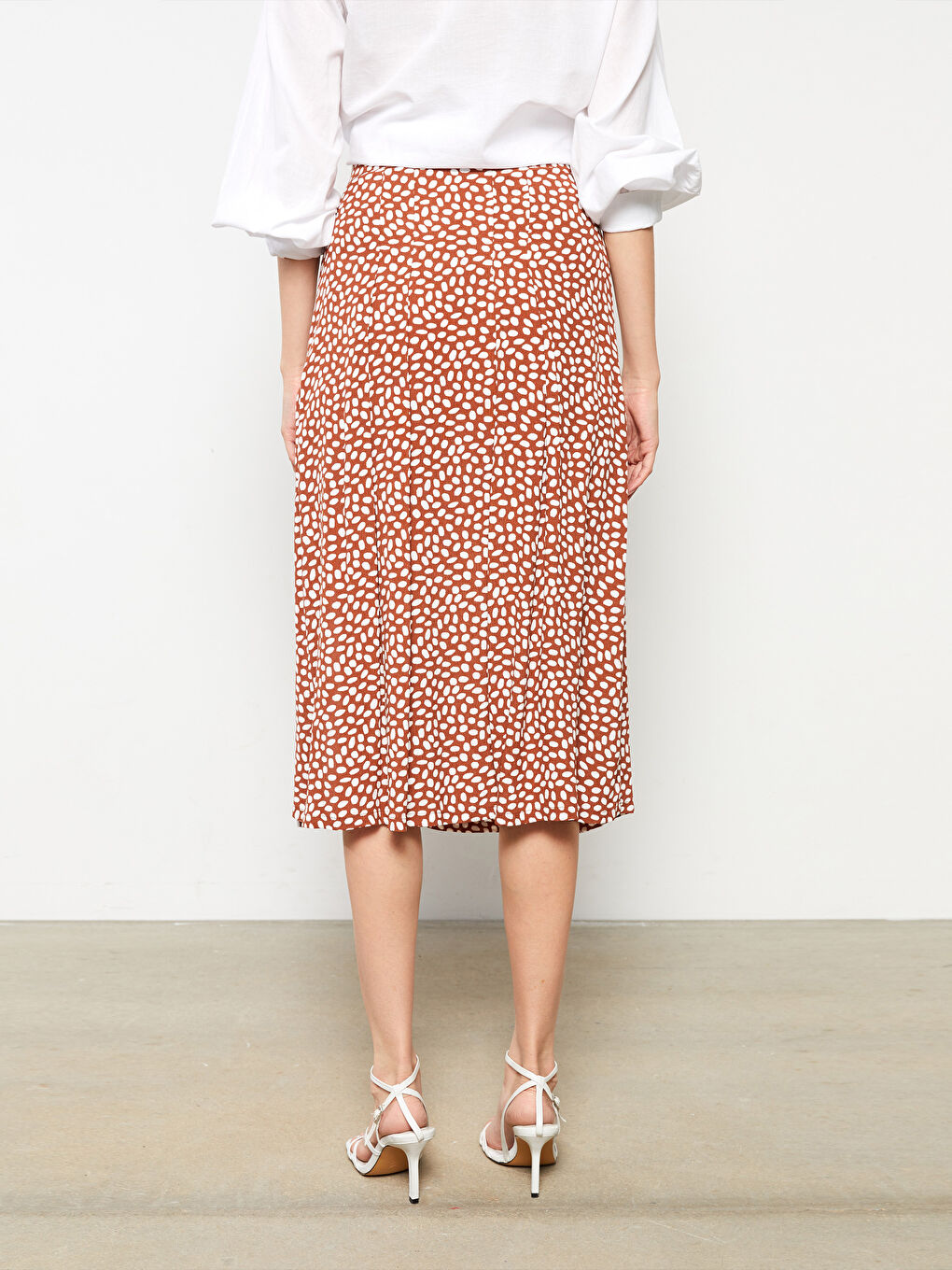 LCW Vision Patterned Viscose Women's Skirt -W2AI38Z8-LQY