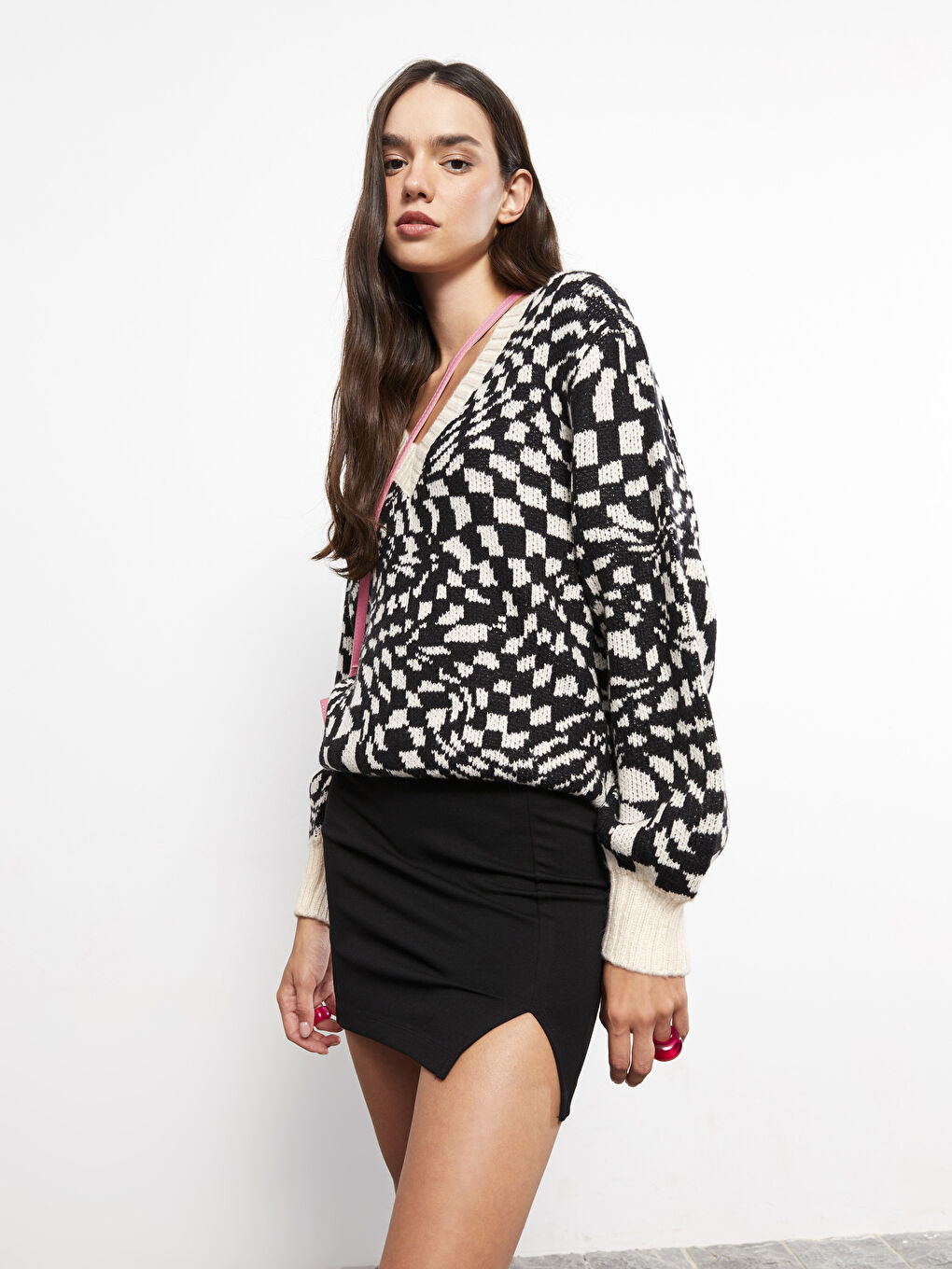 LCW Vision Plain Slit Detail Mini Women's Skirt -W2AI41Z8-LKX