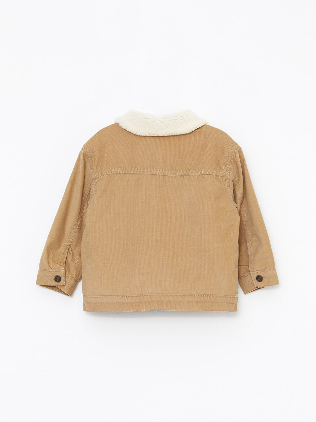 Polo Neck Long Sleeve Basic Baby Boy Velvet Jacket -W2AI50Z1-FM0